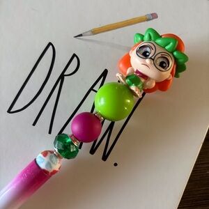 Disney Doorables: Lilo & Stitch: Mertle handmade beaded pen